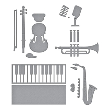 Spellbinders Dies - Bibi\'s Musical Notes / Mini Musical Instruments